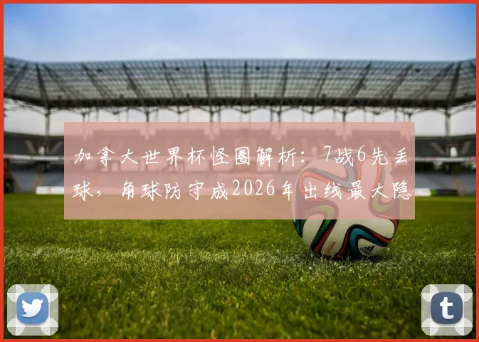 加拿大世界杯怪圈解析:7战6先丢球,角球防守成2026年出线最大隐患